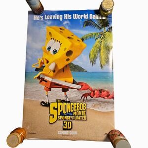 The SpongeBob Movie: Sponge Out of Water 2015 Advance Movie Poster 27x40 D/S